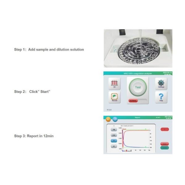 Veterinary Coagulation And Chemistry Combo Analyzer MSC100V - Image 5