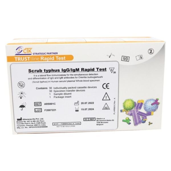 Scrub typhus IgG/IgM Rapid 30 Test Pack