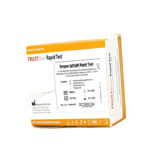 Dengue IgG/IgM Combo Rapid 30 Test Pack