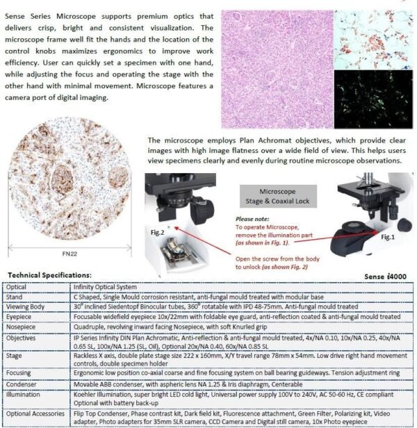 Biological Microscope - Sense i4000 - Image 2
