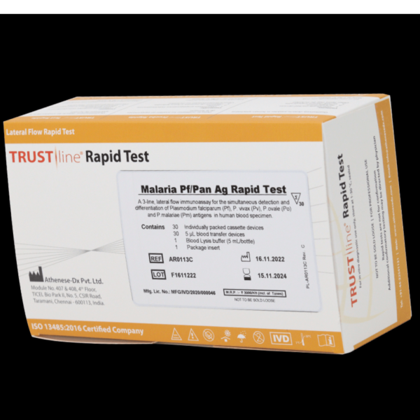 Malaria Pf/Pan Ag Rapid Test - 30 No's/Pack