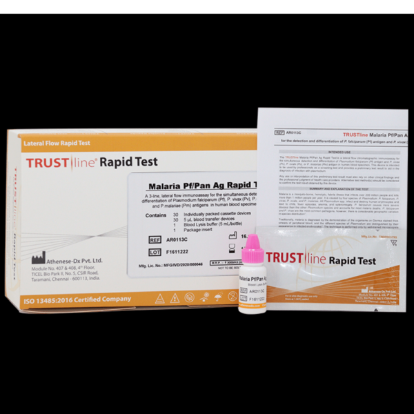 Malaria Pf/Pan Ag Rapid Test - 30 No's/Pack - Image 3
