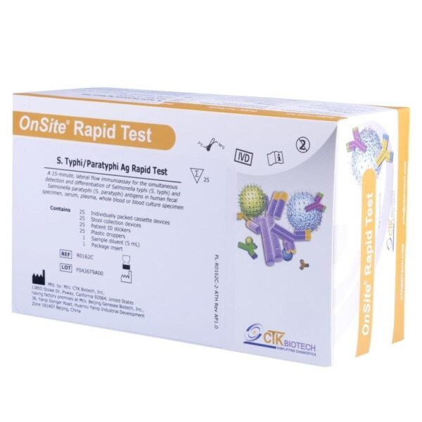 S.Typhi/Paratyphi Ag Rapid 25 Test Pack