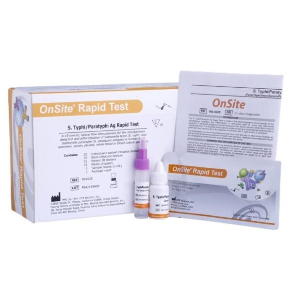 S.Typhi/Paratyphi Ag Rapid 25 Test Pack - Image 2