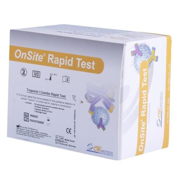 Troponin I Combo Rapid 10 Test Pack